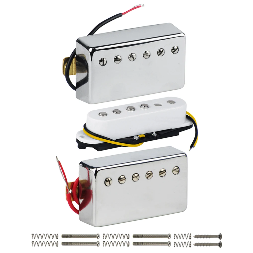 FLEOR 3 шт Humbucker и одной катушки и звукосниматель с двумя катушками звукосниматель для электрогитары керамический магнит для FD Стиль гитара Запчасти