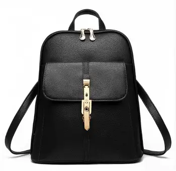 

LENLEI Backpack Women Leather Backpacks High Quality Pu Bagpack Mochila Rucksack Female School Bags backpack female
