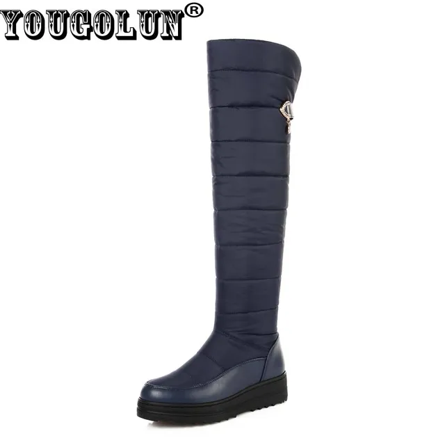 YOUGOLUN Women Thigh High Snow Boots 