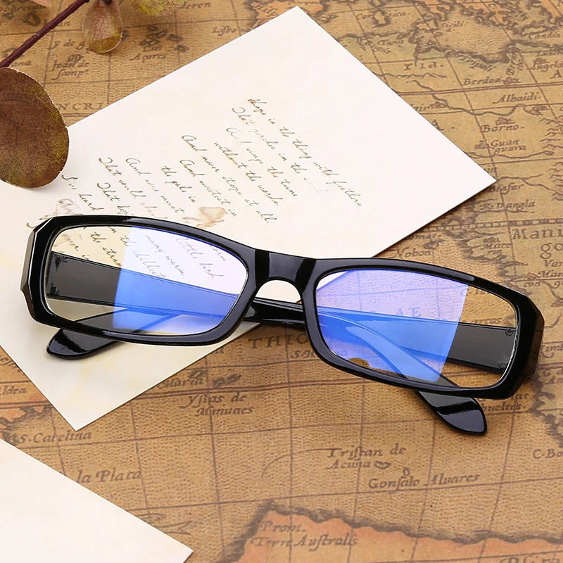 Мужская и женская оправа винтажная для очков с квадратными прозрачными стеклами