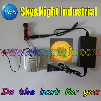 

Yellow(18M)-Hight brightness 4.0MM( Semi-circle) El Wire/Flexible Neon Light with Sound Inverter/Controller+220v adapter