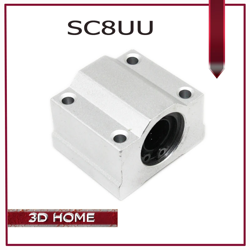 4pcs lot SC8UU SCS8UU 8mm Linear Motion Ball Bearing Slide Bushing Linear Shaft for CNC for