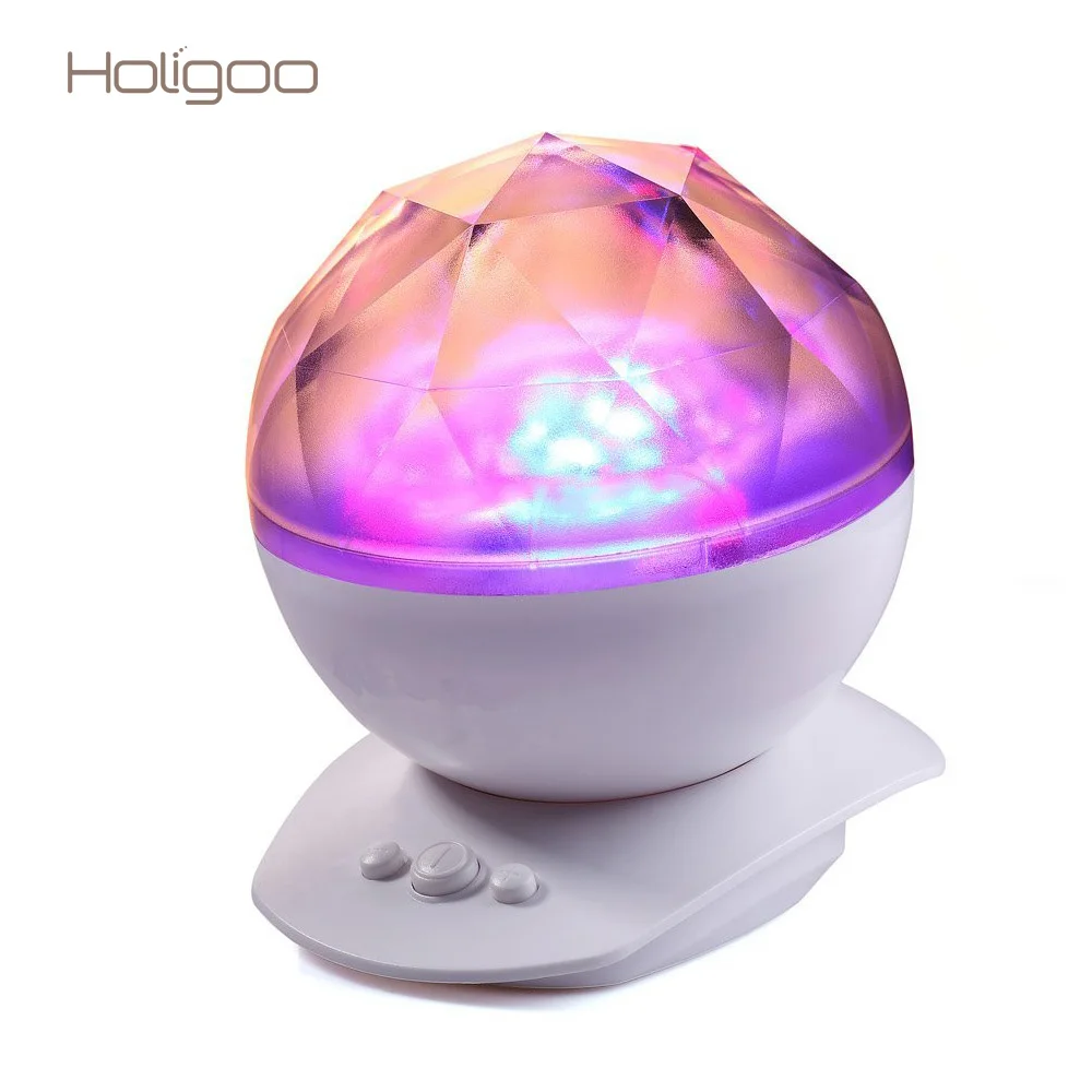 Holigoo Aurora Borealis Night Light with Speaker, Indoor LED Star