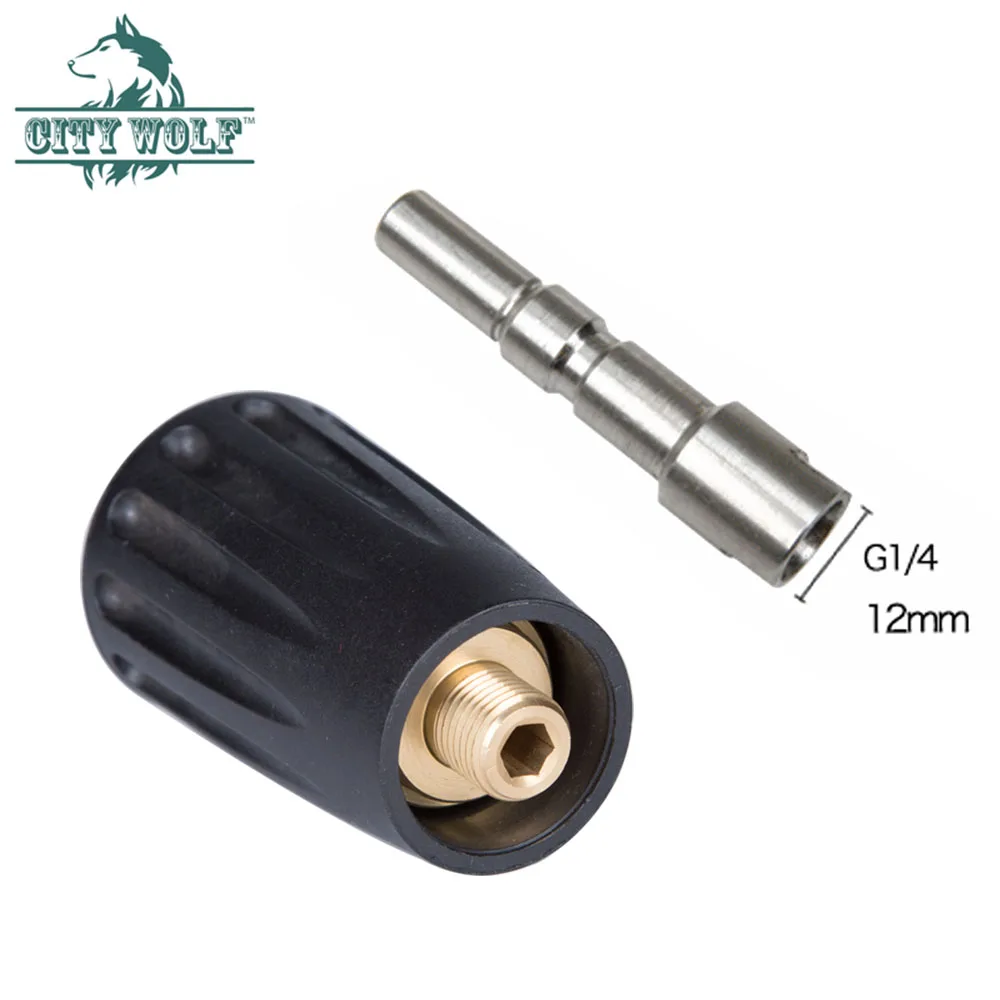 

City wolf Car washer Male G1/4" Snow Foam Cannon Sand Blsating Hose Metal Quick Connector for Nilfisk Quick Release set