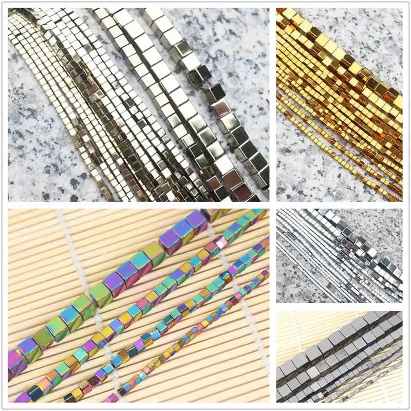

Faceted 2mm Hematite Square Loose Beads 15",For DIY Jewelry Making !We provide mixed wholesale for all items!