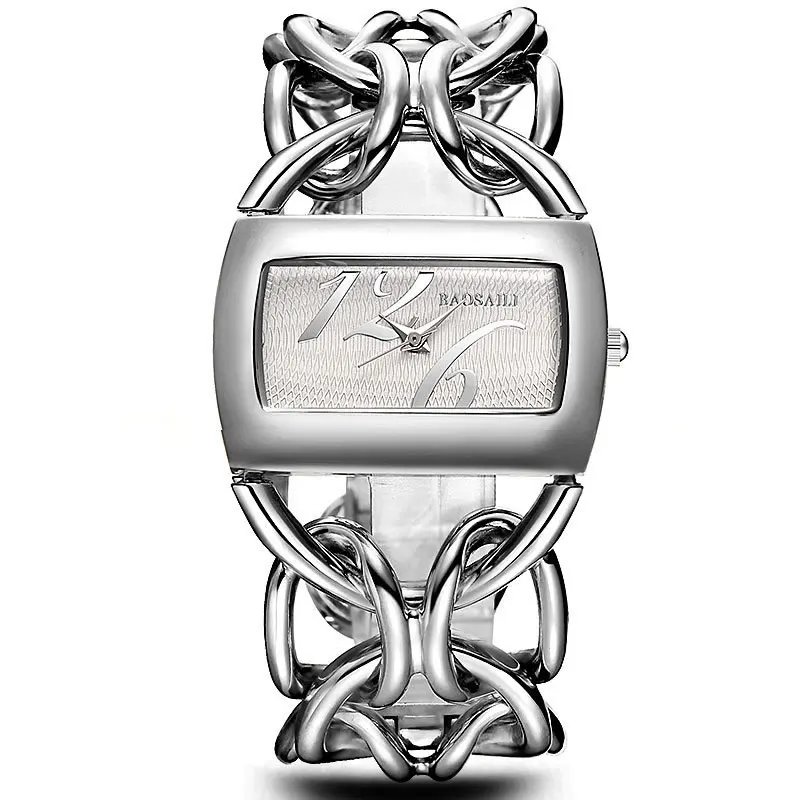 Baosili Настоящее золотое покрытие Circel ремешок для женщин Роскошные часы платье часы япония Movt очарование дамы наручные часы relgio