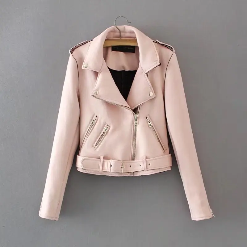 Spring Autumn Women Leather Coats New 2018 Slim Woman Suede Bikers Jacket Ladies Zipper Black Moto Coat Casaco Couro Feminino Spring Autumn Women Leather Coats New 2018 Slim Woman Suede Bikers Jacket Ladies Zipper Black Moto Coat Casaco Couro Feminino