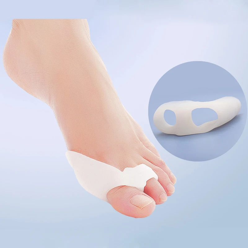 2 пары здоровья ног Seperating гель педикюр разделители для пальцев ног Bunion Выпрямитель Корректор Уход за ногами Hallux вальгус