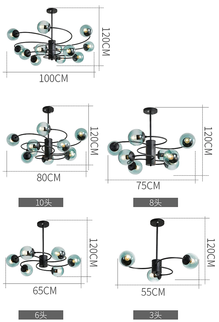Post-Modern Loft Led GlassPendant лампа лобби гостиная Подвесная лампа для ресторана освещение кухня светильник с креплением