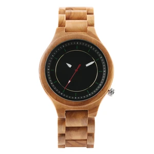 Wooden Watches Man Simple Design Men's Import Precise Japanese Quartz Movement Watches Wooden Band  Wristwatches Exquisite Clock