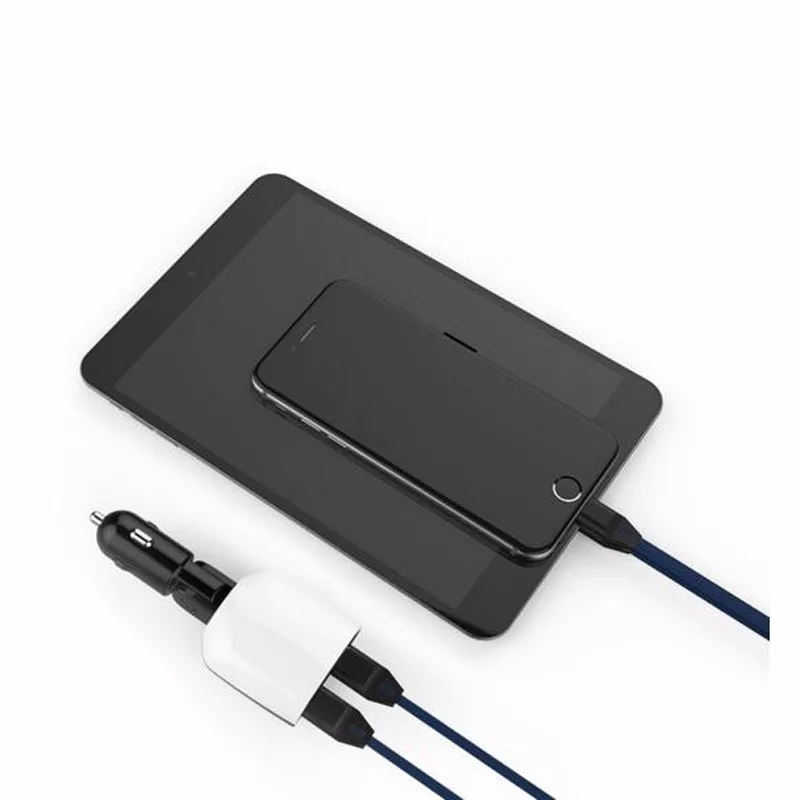 Автомобильное зарядное устройство INGMAYA 2 USB выход 3.4A светодиодный дисплей низкого напряжения сигнализация для Iphone 5S 6 6S 7 Plus Ipad samsung huawei zte адаптер постоянного тока