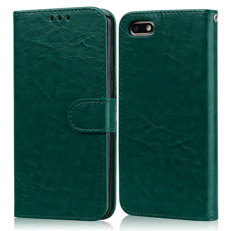 Dark Green Honor 7A 5,45 Россия, чехол для телефона Huawei Honor 7A 7 A, мягкий силиконовый чехол-кошелек, флип-чехол для Funda Huawei Honor 7A DUA-L22, чехол - Цвет: Dark Green
