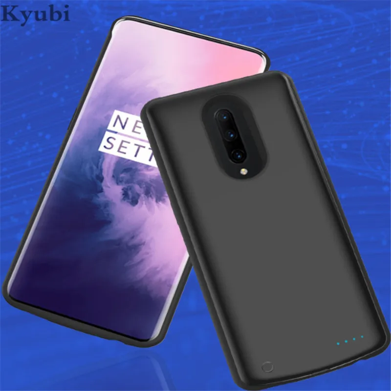 

6000mah high capacity battery charger case for Oneplus 7 Pro external portable wireless charging cover for Oneplus 7 pro luxury