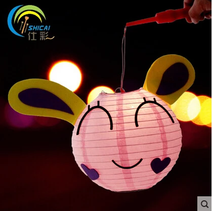 DIY Фонари мультфильм животных ручной работы светодиодный Материал комплект