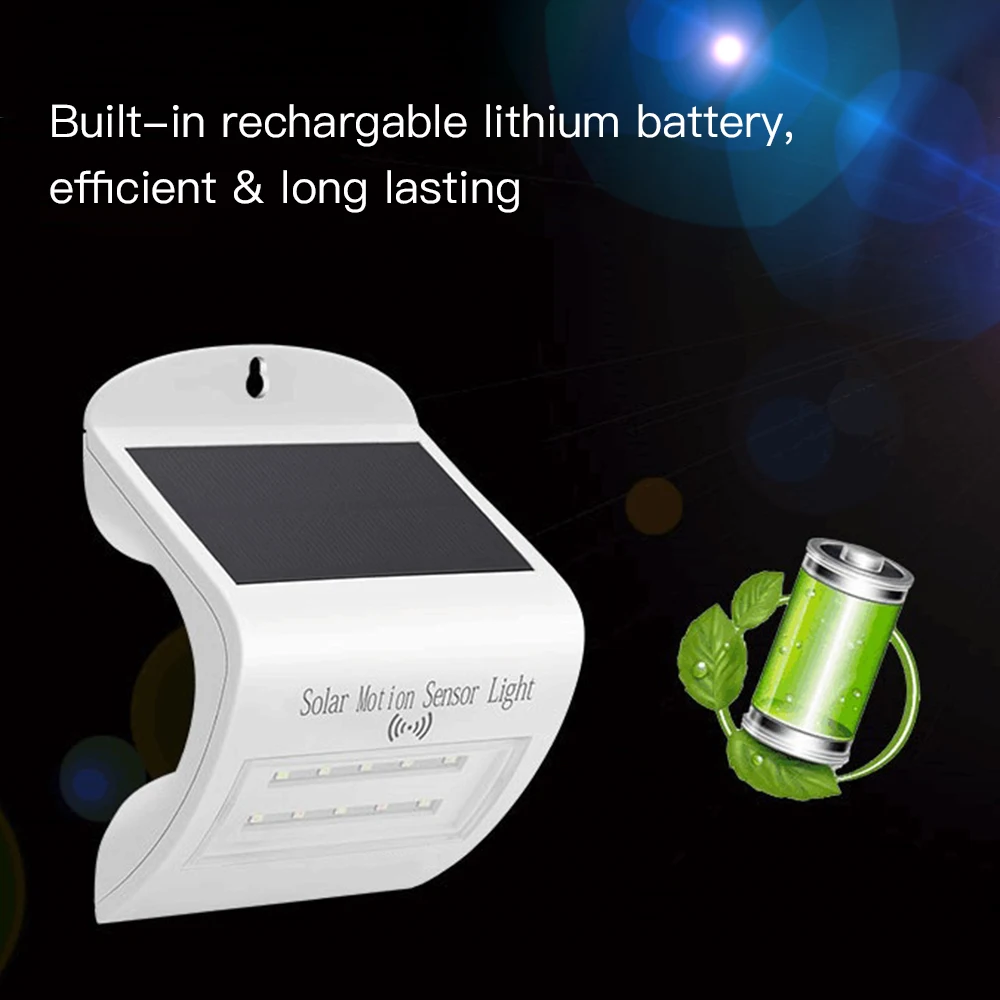 

Solar Powered LED Radar Smart Sensor Light Rechargable SMD 2835 Waterproof IP65 for Outdoor Corridor Balcony Parking solar light