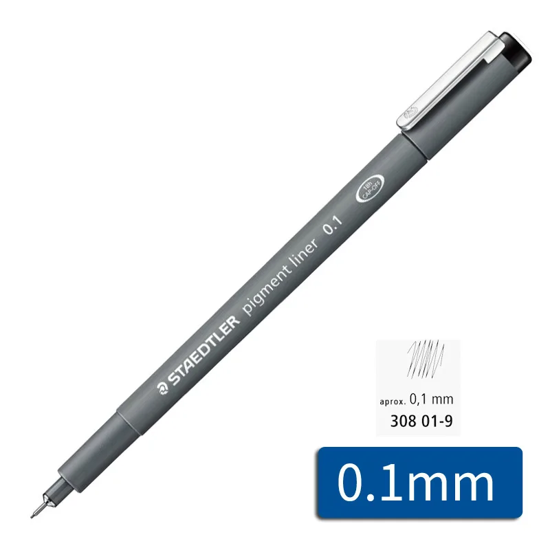 Staedtler черные ручки для рисования-0,05-2,0 мм для офиса и школы - Цвет: 01