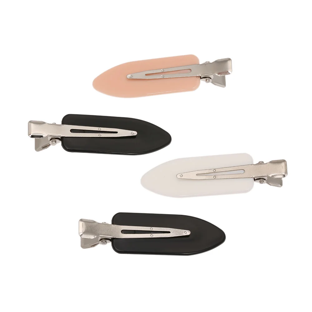 4pcs Professional Hair Clips No Crease Metal Hair Pins Clamps Snap