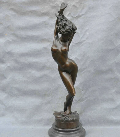 

JP S1151 20 Bronze Striptease Girl Naked Female Women Sexy Wonderful Sculpture Statue