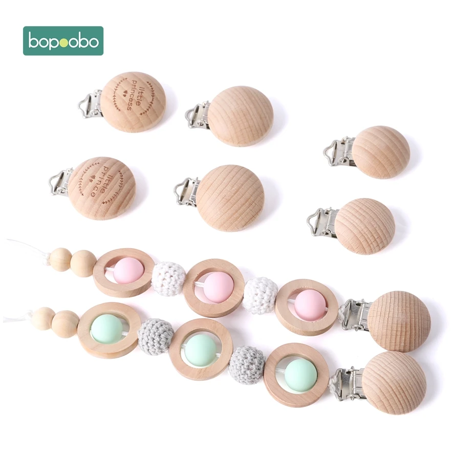 Mordedor de Madeira Fechos do Bebê Bopoobo Chupeta Clipe Bebê Dentição Acessórios Faça Você Mesmo Grânulo Ferramenta Nipple Titular Freeship 20 pc 15 de madeira dentição acessórios diy grânulo ferramenta