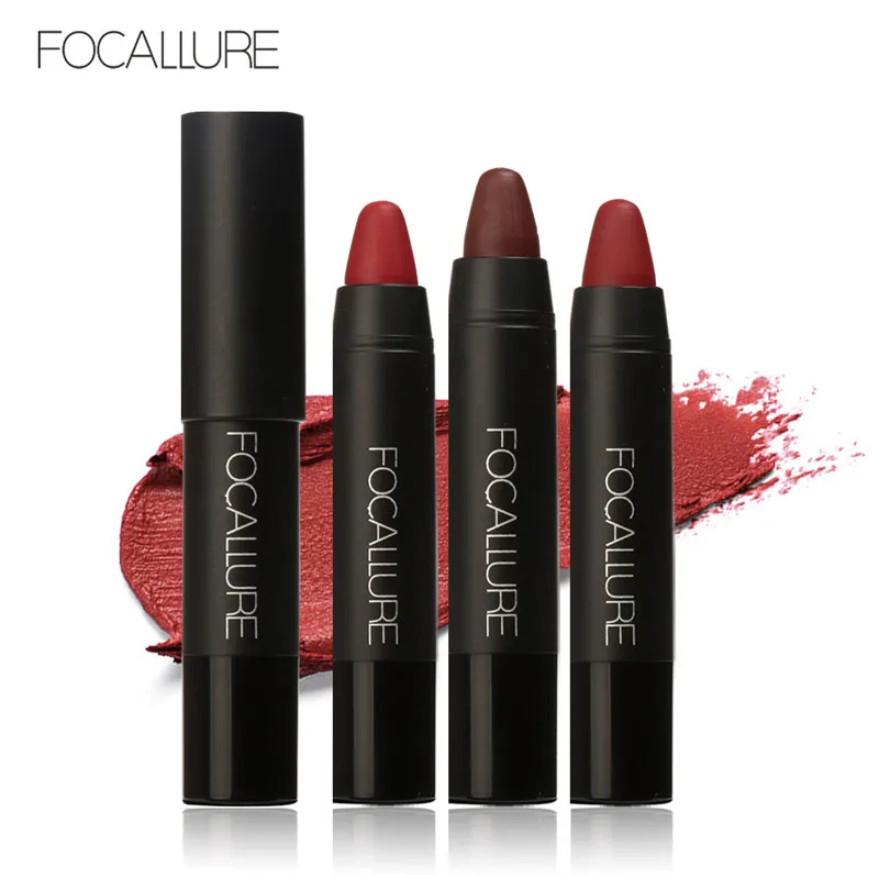 

Focallure 3pcs/set Professional Lips Crayon Pencils Long Lasting Pigment Dark Color