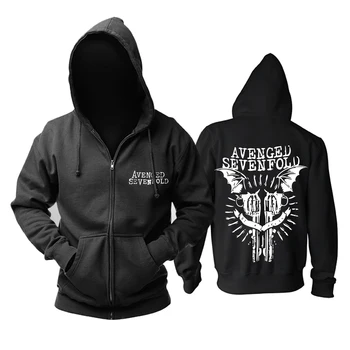 

Bloodhoof Avenged Sevenfold Hardcore Metal A7X zipper HOODIE Asian Size