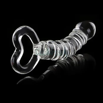 Glass Dildo Sex Pyrex Crystal Dildo Glass Sex Toys for Woman Anal Toys Adult Crystal Female 2