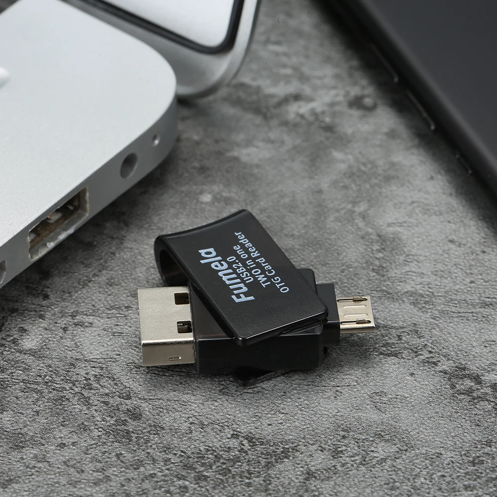 USB2.0 2 in 1 OTG Card Reader Flash Drive High speed Universal OTG TF Card Reader for Android
