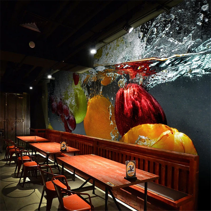 3D обои для ресторана чайного магазина кафе бара отдыха|papel de parede|de parede3d wallpaper |