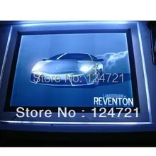 2" x 36" кристалл привело акриловые Дисплей Лайтбоксы, светодиодная реклама световой короб настенное Рамки витрина