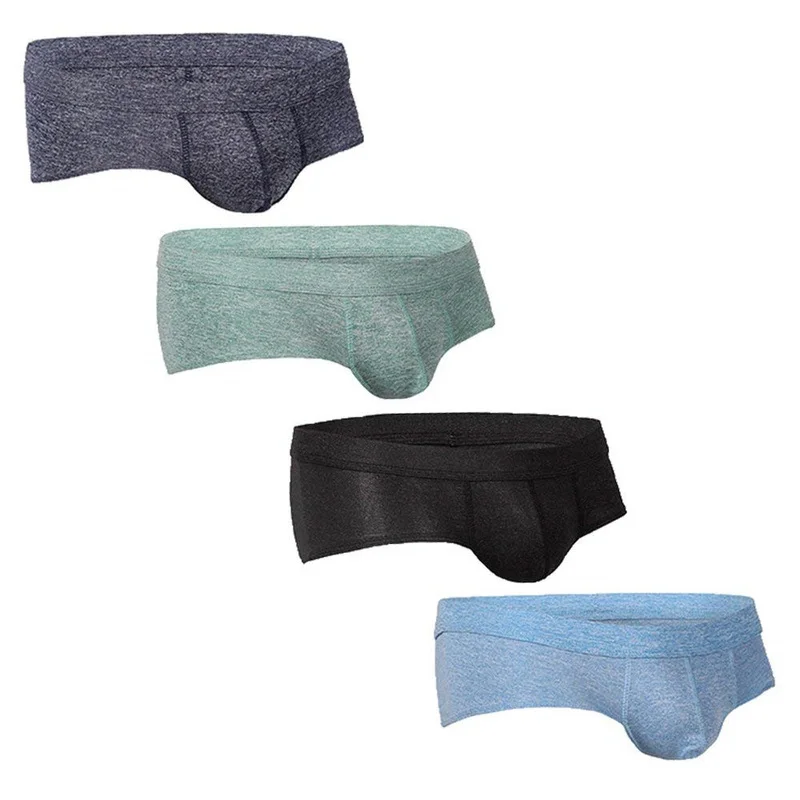 

4/8PCS/Lots Sexy Gay Underwear Men Mini Boxer Shorts Man Cotton Soft U Convex Pouch Low Waist Panties Male Cueca Calzoncillos