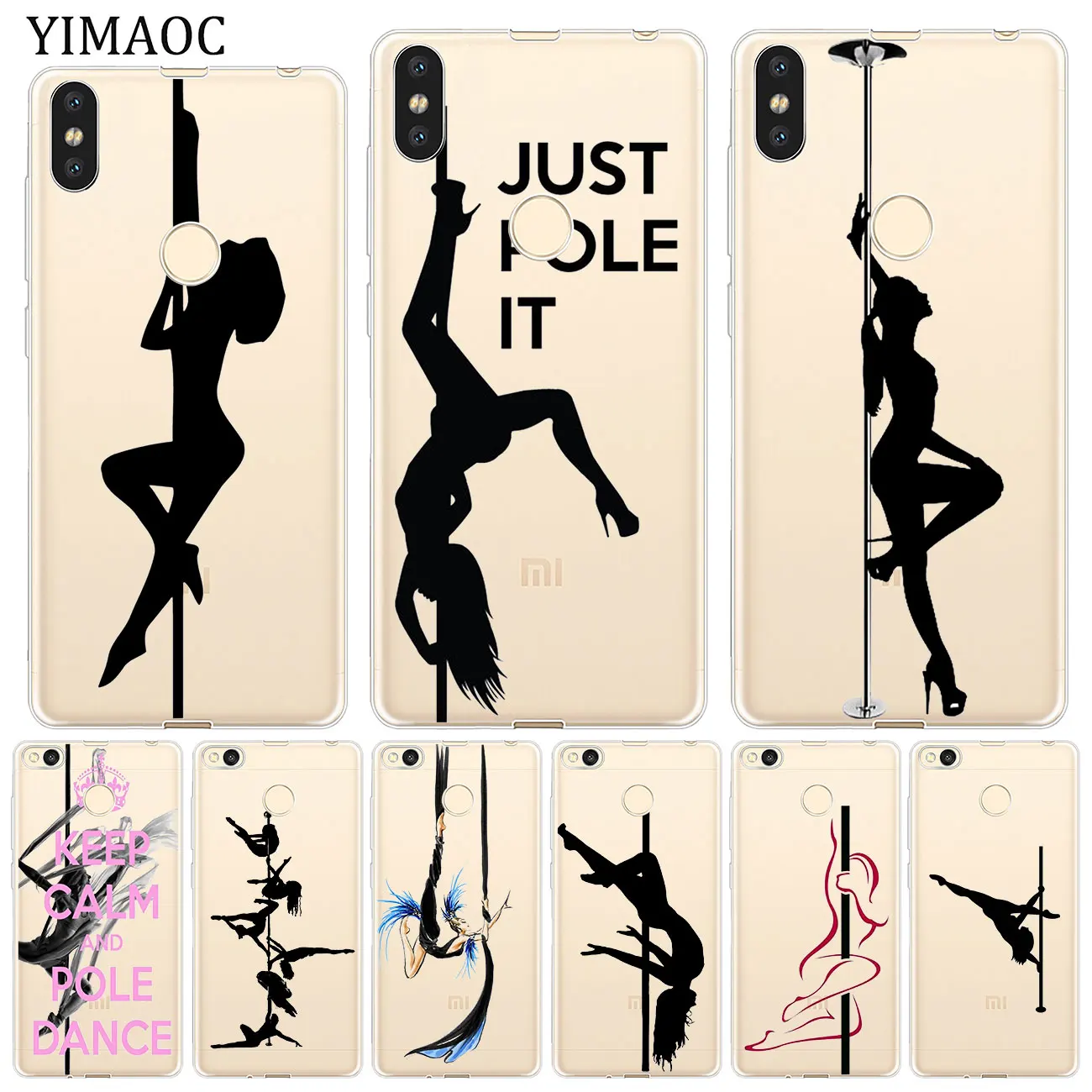 

YIMAOC Pole dance dancing Fitness Soft Case for Xiaomi Redmi K20 Pro 7A 6A 4A 4X S2 GO Note 8 7 6 5 Pro Plus 4 Cover