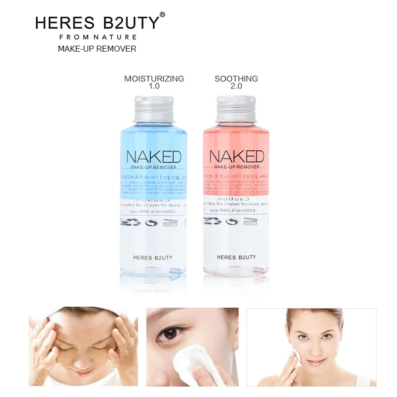 

2017 New Hot Sell Brand HERES B2UTY Liquid Makeup Remover 100ml Light and Clean For Different skin