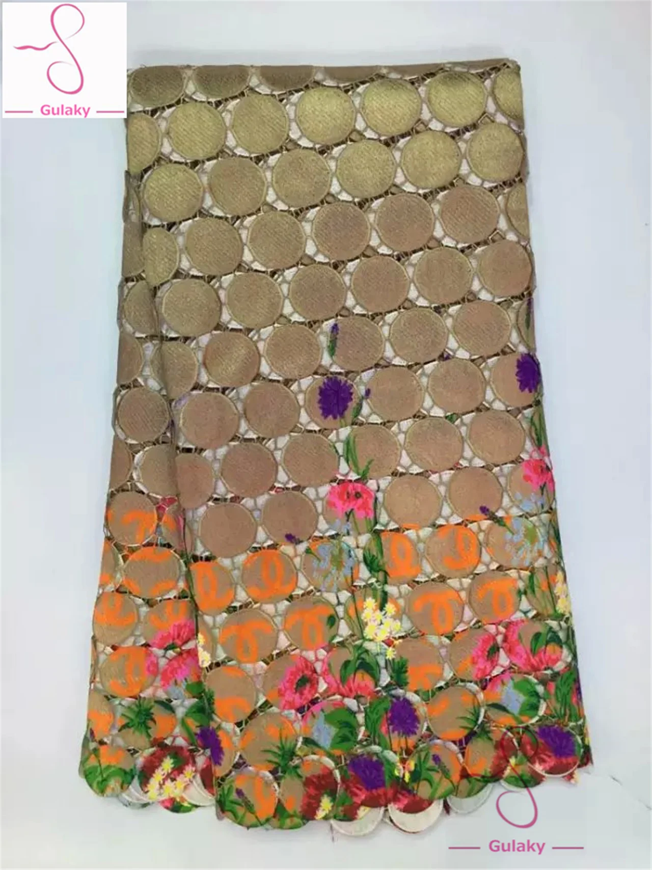 Latest French Nigerian Lace Fabric High Quality Tulle African Wedding 5 Yards on SaleJY520 | Дом и сад
