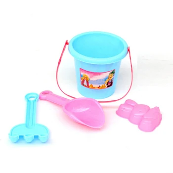 

Random Color 4Pcs Summer Kids Sand Beach Toys Castle Bucket Spade Shovel Rake Water Tools Set For Baby Toy Soft Plastic Toys