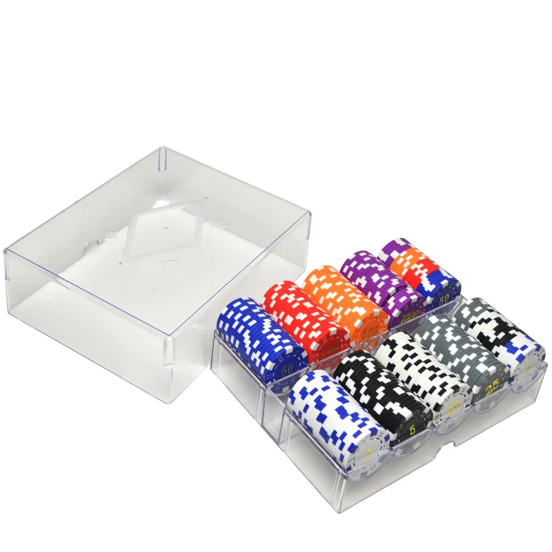 200 шт покер Лас фишки Вегас набор с коробкой глины/Керамические покерные фишки наборы Hold'em Pokers покерные фишки