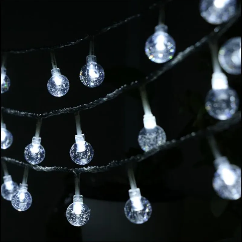 7.5M 50 festoon Led globe bulb led string lights outdoor waterproof led Crystal ball string garland party wedding Backyard Patio