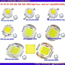 Светодиодный чип высокой мощности SMD 6000-6500K 1 Вт 3 Вт 5 Вт 10 Вт 20 Вт 30 Вт 50 Вт 100 Вт светодиодный белый диод