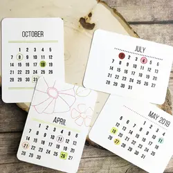 2019 календарь месяцев прозрачный чистый силикон штамп набор для DIY Скрапбукинг/фото открытки в альбом изготовление декоративный прозрачный