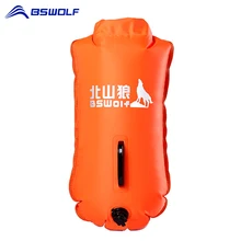 BSWolf безопасности плавания безопасности ПВХ надувной плавательный мешок флотации спасательный буй бассейн Floaties сухой водонепроницаемый мешок оранжевый и розовый