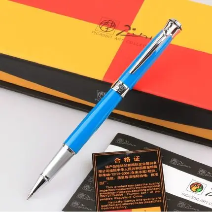 blue Pimio PS903 подпись ручка мужской/женский деловая шведский Цветок Король жемчужина перо/практика ручка - Цвет: blue