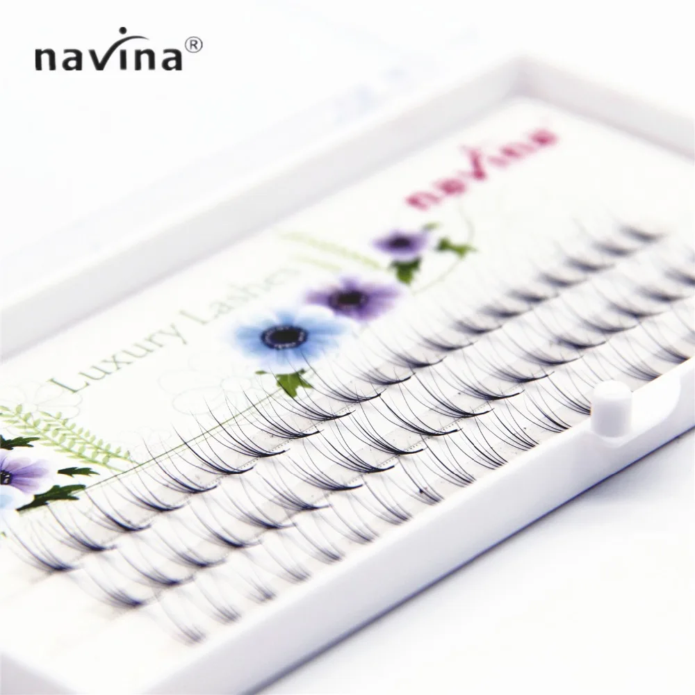 Navina 2017 новые искусственные ресницы 5D норковые плоские волосы Накладные макияж|5d