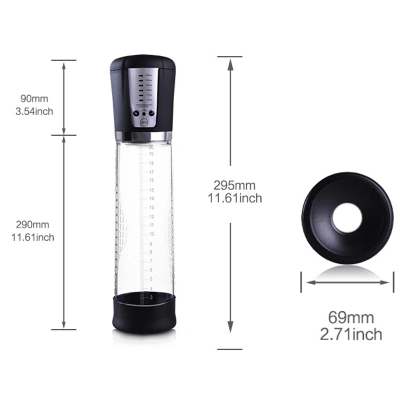 Ceny Elektryczna pompka do penisa 20 CM do powiększania penisa wibrator dla mężczyzn, mężczyzna szkolenia wzwodu prącia, penisa przedłużyć Sex sklep z zabawkami, akumulator