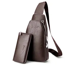 Мужские сумки через плечо, кожаная нагрудная сумка, Повседневная сумка из водонепроницаемого полиуретана, сумка на одно плечо, новая модная сумка