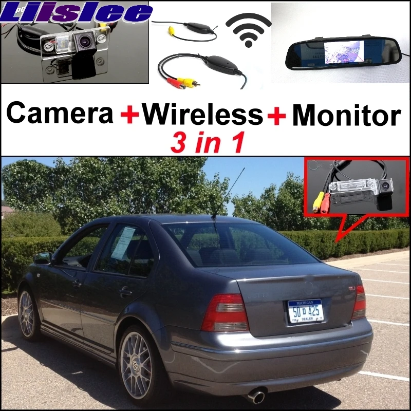 

Liislee Special Wifi Camera + Wireless Receiver + Mirror Monitor Easy Backup Parking System For Volkswagen VW Jetta Bora A4 1J