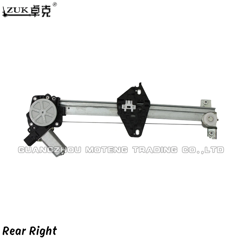 ZUK абсолютно передний задний левый правый регулятор мощности стеклоподъемника двигатель в сборе для HONDA CIVIC FA1 2006 2007 2008 2009 2010 2011 - Название цвета: Серебристый