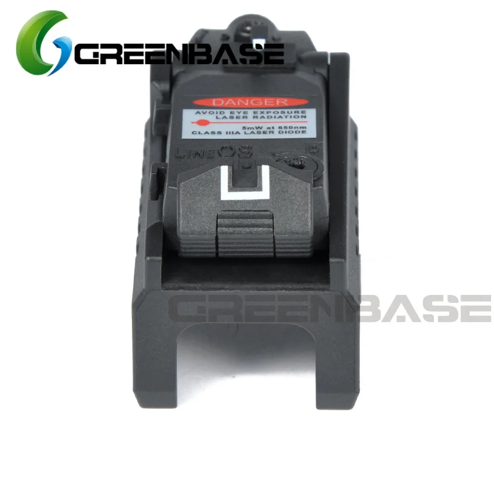Greenbase Tactical Red Dot laser Sight Scope for Airsoft KWA KSC Glock 17 22 23 25 27 28 43 Pistol Iron Rear Sight-3
