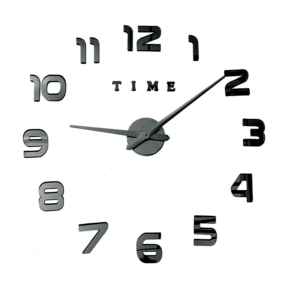 3d настенные часы светящиеся новые часы настенные часы Horloge 3d Diy акриловые зеркальные наклейки светящиеся кварцевые часы Reloj de Pared - Цвет: Wall Clock Gray