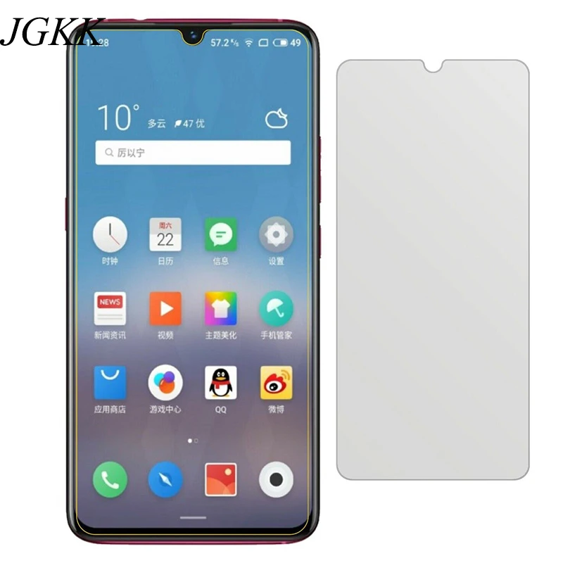 

JGKK Full Cover for Meizu Note 8 9 Matte Frosted Tempered Glass Screen Protector Film for Meizu Note8 Note9 No Fingerprints 9H