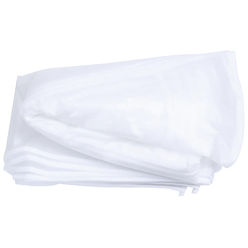 White Подвесная сумка для одежды, легкая сумка для костюма, Сумка с защитой от моли(набор из 6), с полной молнией для учебы, для хранения в шкафу и путешествий, 60*110 см - Цвет: White