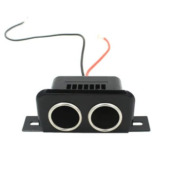 

12V/24V Car Motorcycle Boat Tractor 2-Way Cigarette Lighter Socket Splitter